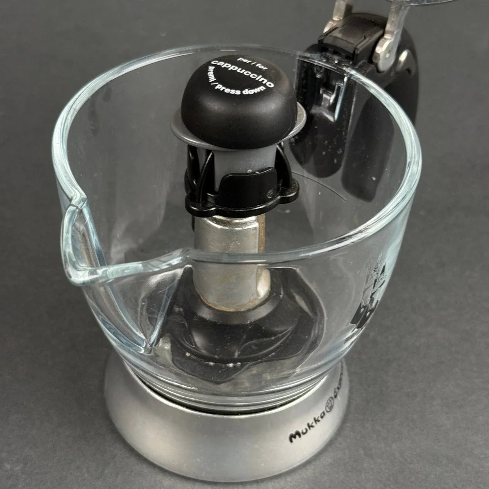 Bialetti Mukka Express Glass Cappuccino Maker Upper Carafe Replacement